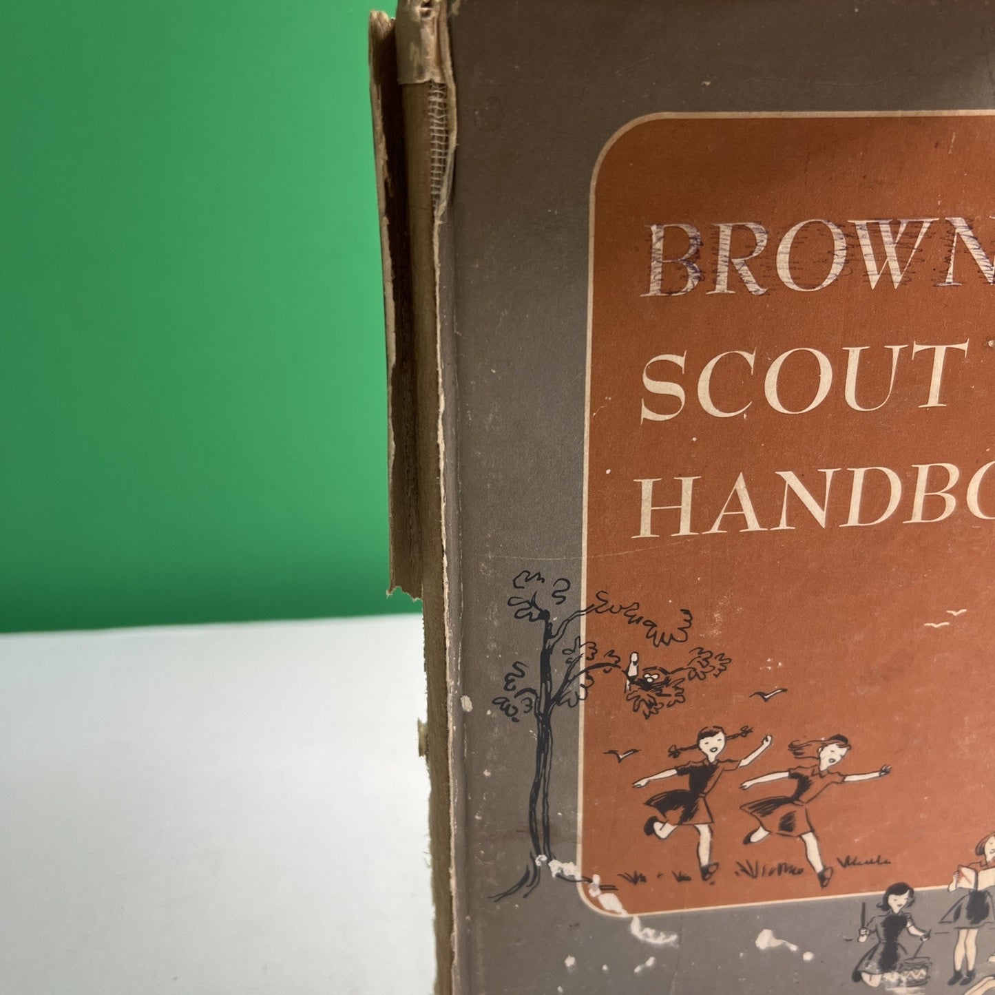 1951/1954 HC Brownie Girl Scout Handbook by Ray Mitchell Illustrated Ruth Wood