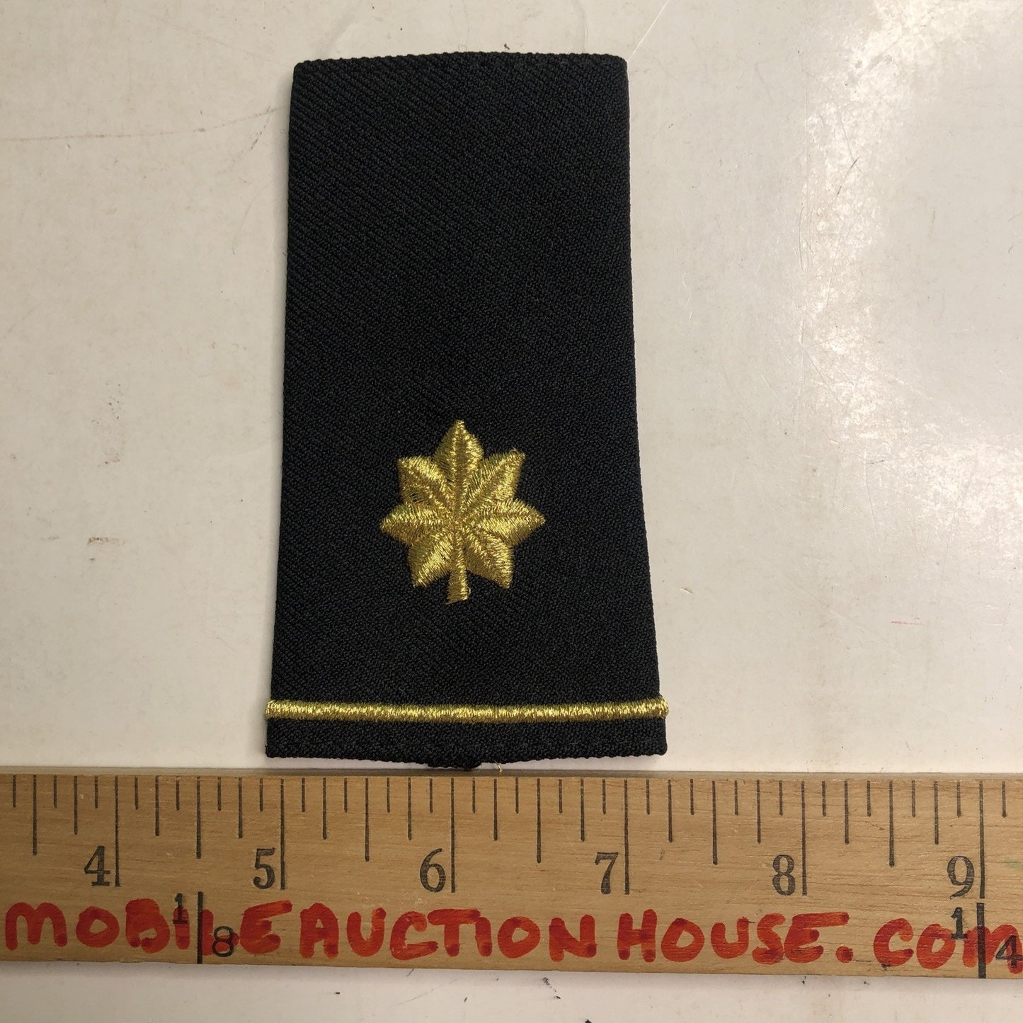 U.S. Army Dress Shirt Embroidered SHOULDER RANK Major Black Gold