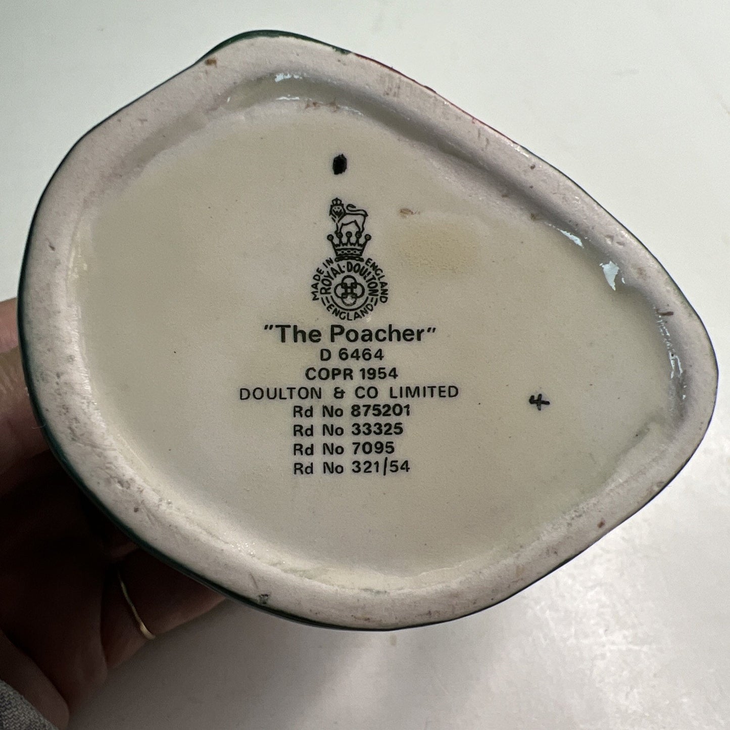 "The Poacher" Toby Jug Mug by Royal Doulton Made In England D6464
