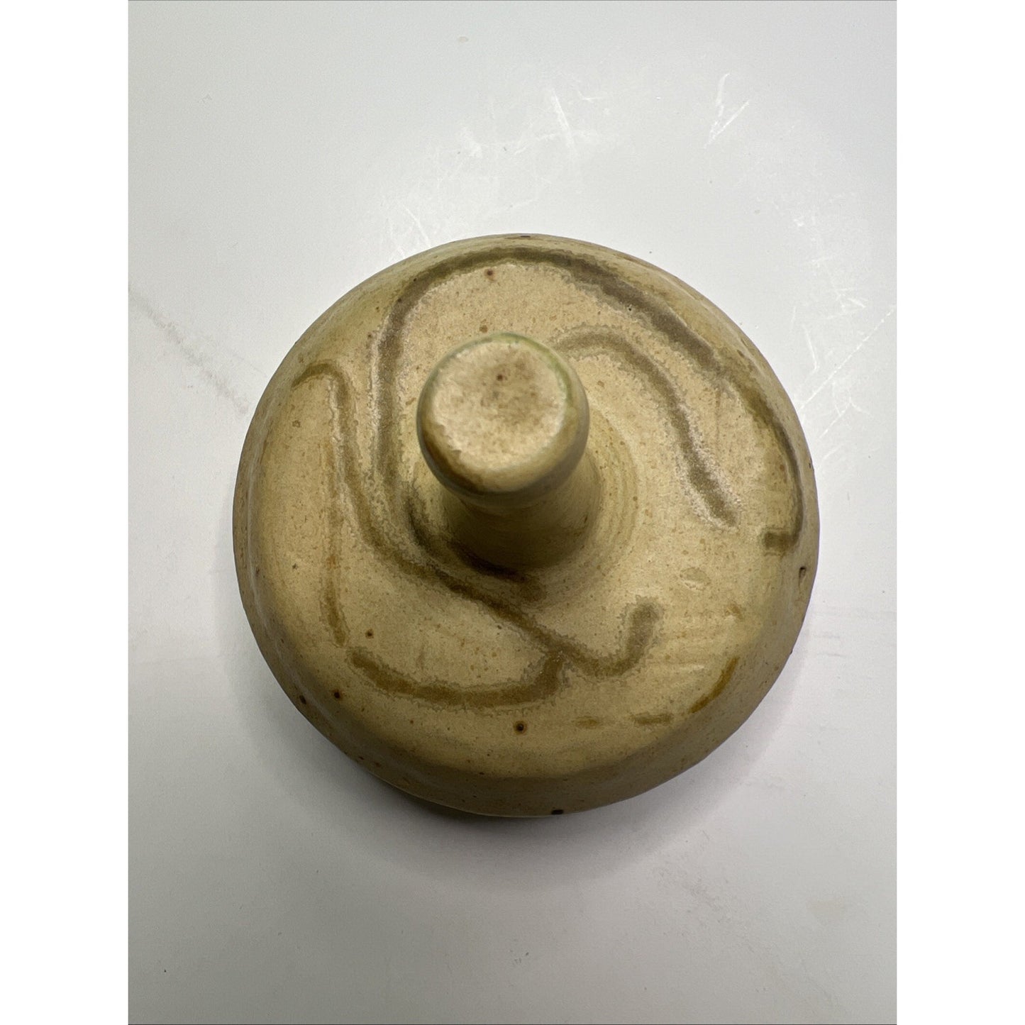 Studio Art Pottery Lidded Vessel Artist Signed “RJB” American Ceramic Vase Jar