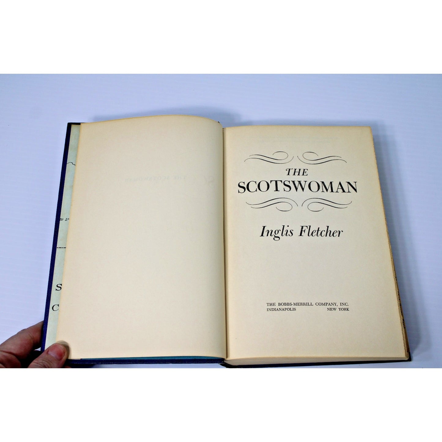 Vintage 1954 The Scotswoman- Inglis Fletcher, Hardcover Novel, Bobbs-Merrill Pub