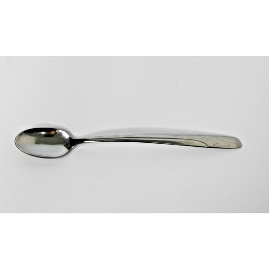 VTG MCM ONEIDA THOR STARLET Iced Tea Spoon, Atomic Starburst Stainless Flatware