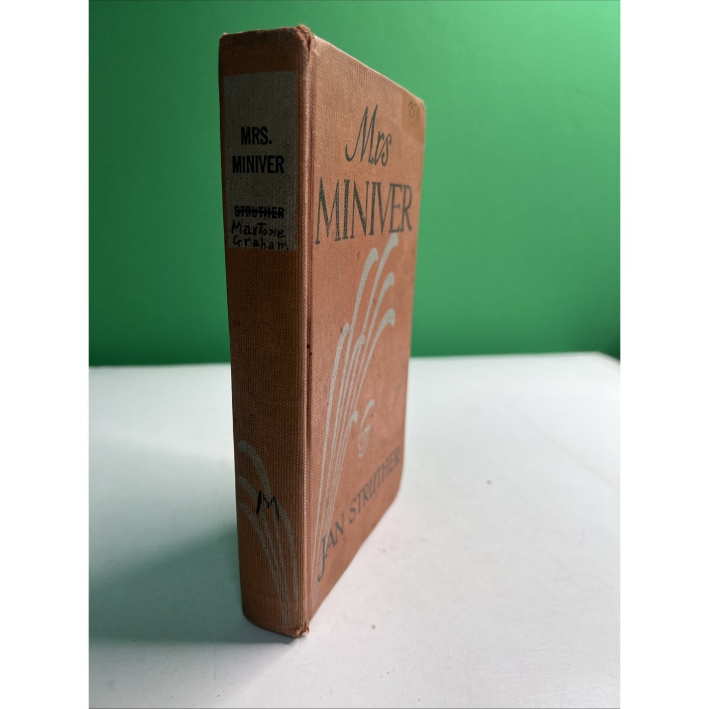 1942 HC by Jan Struther MRS. MINIVER Ex Library