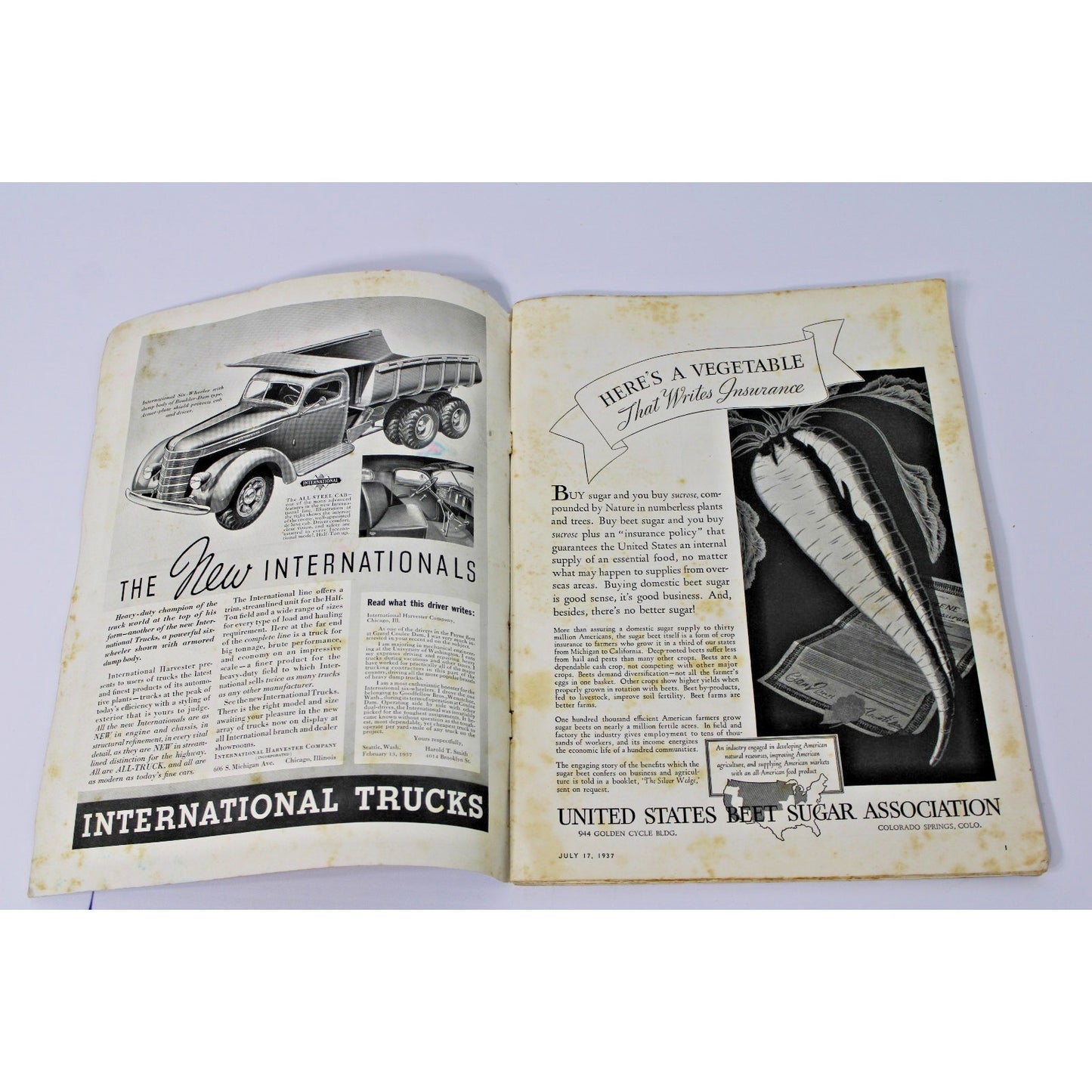 1937 July 17 Literary Digest Magazine-Review Of Reviews, Premier Combined Issue