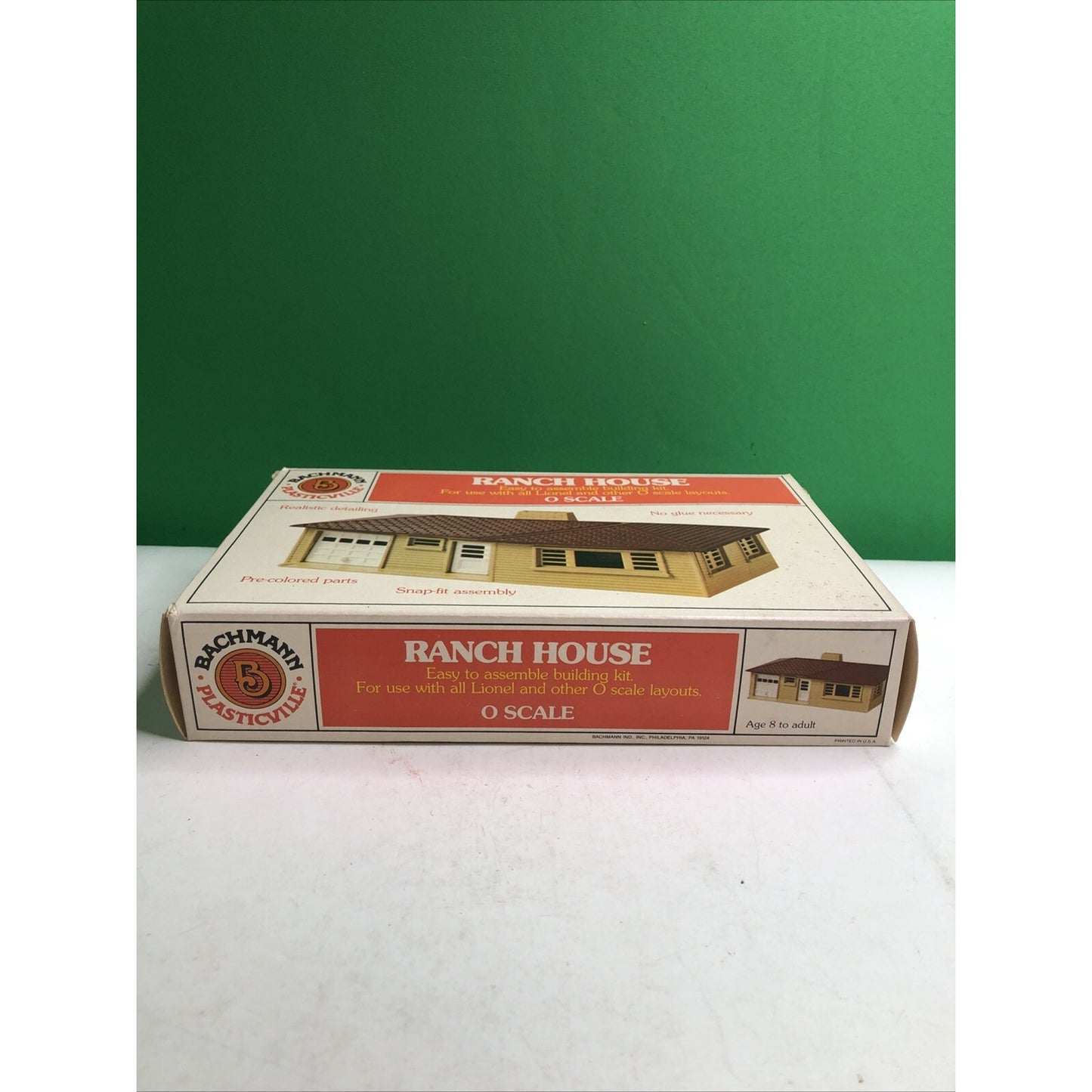 Bachmann Plasticville O Scale #1934 Ranch House Snap Fit Kit Train Lionel