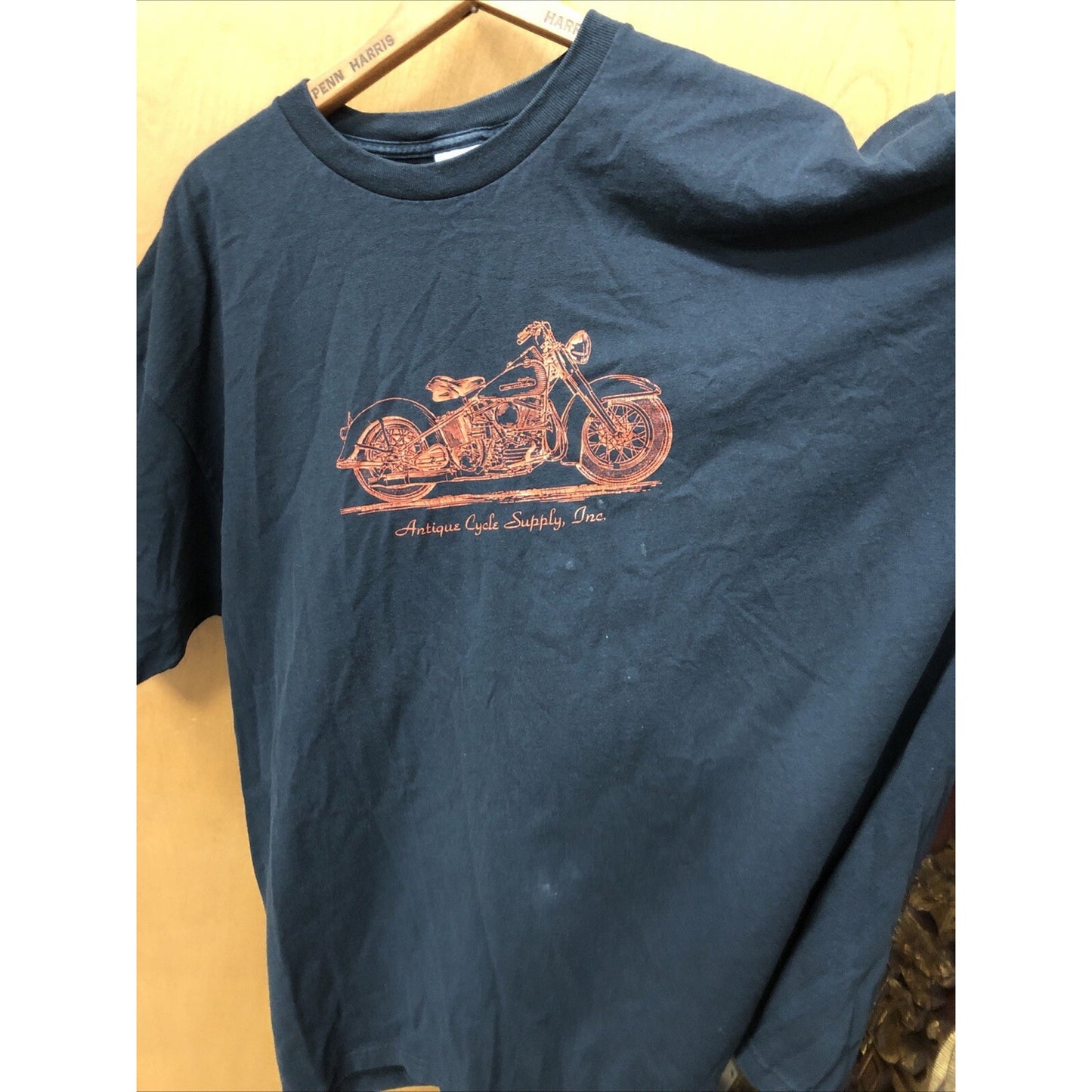 Vintage Antique Cycle Supply Inc Cedar Springs Michigan Tshirt Motorcycle 2XL