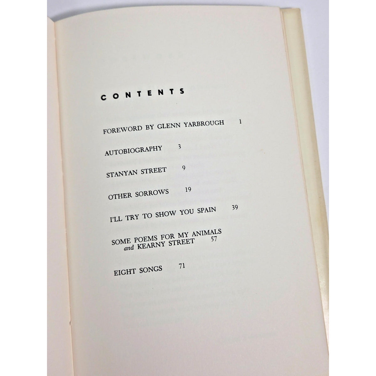 Rod McKuen - Stanyan Street and Other Sorrows - 1966 Hardcover Fifth Printing DJ