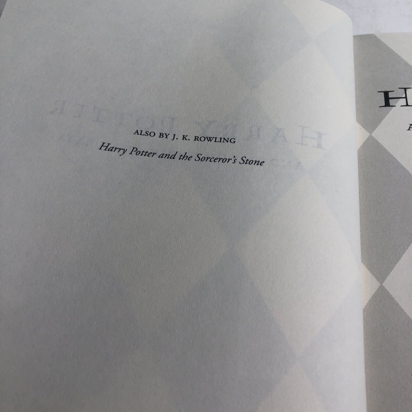 Harry Potter and the Chamber of Secrets 1st U.S. Ed. with RARE Printing Errors