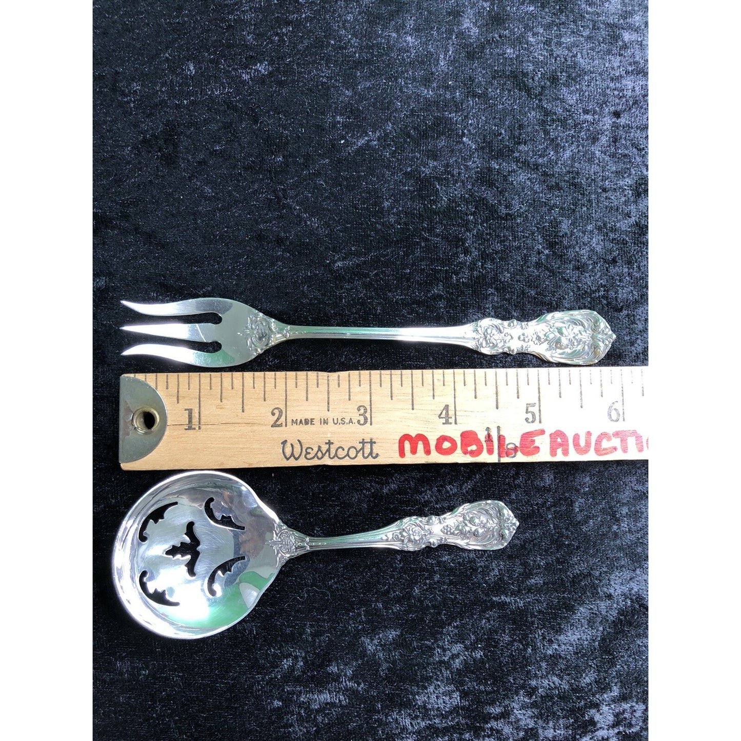 Reed & Barton FRANCIS 1st PAIR Bon Bon Spoon Pickle Or Olive Fork No Monogram