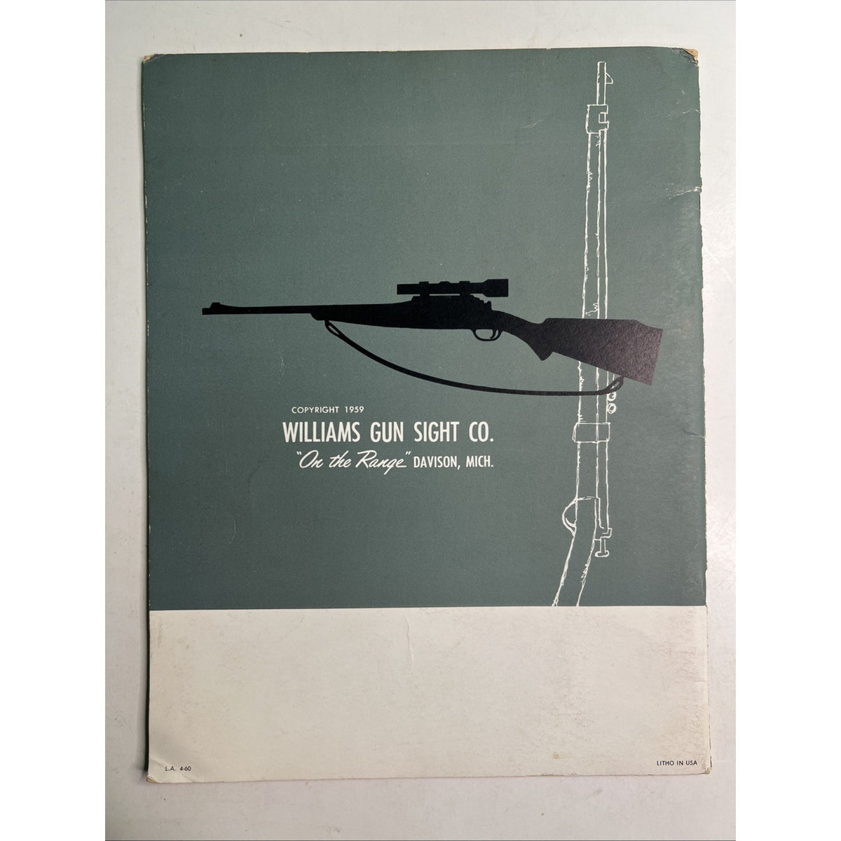 Vtg 1959 How To Convert Military Rifles Williams Gun Sight Co Magazine Catalog