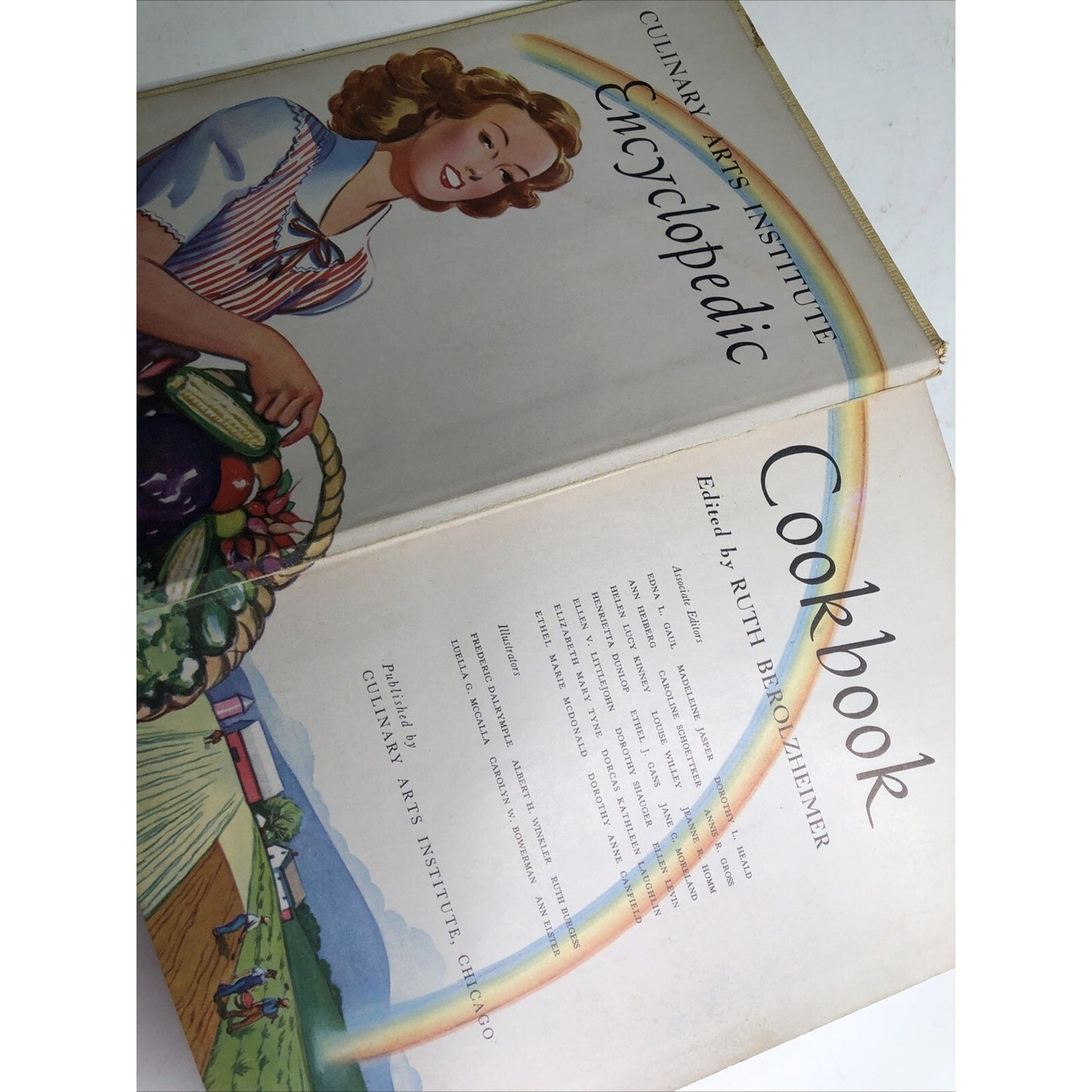 Norge Binding of Culinary Arts Institute Encyclopedic Cookbook Recipes Menu