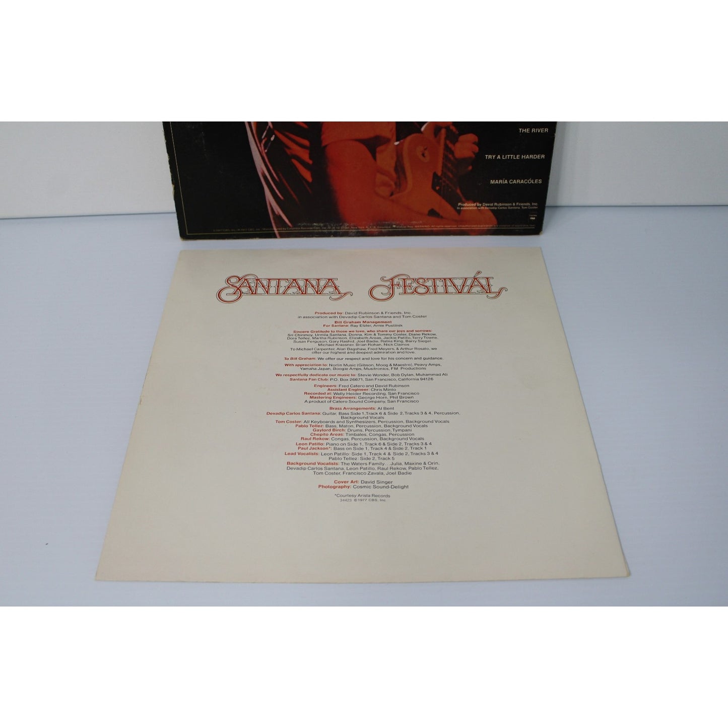 Santana- Festival, 1977 CBS Records BL-34423, Classic Rock Album in EX Condition
