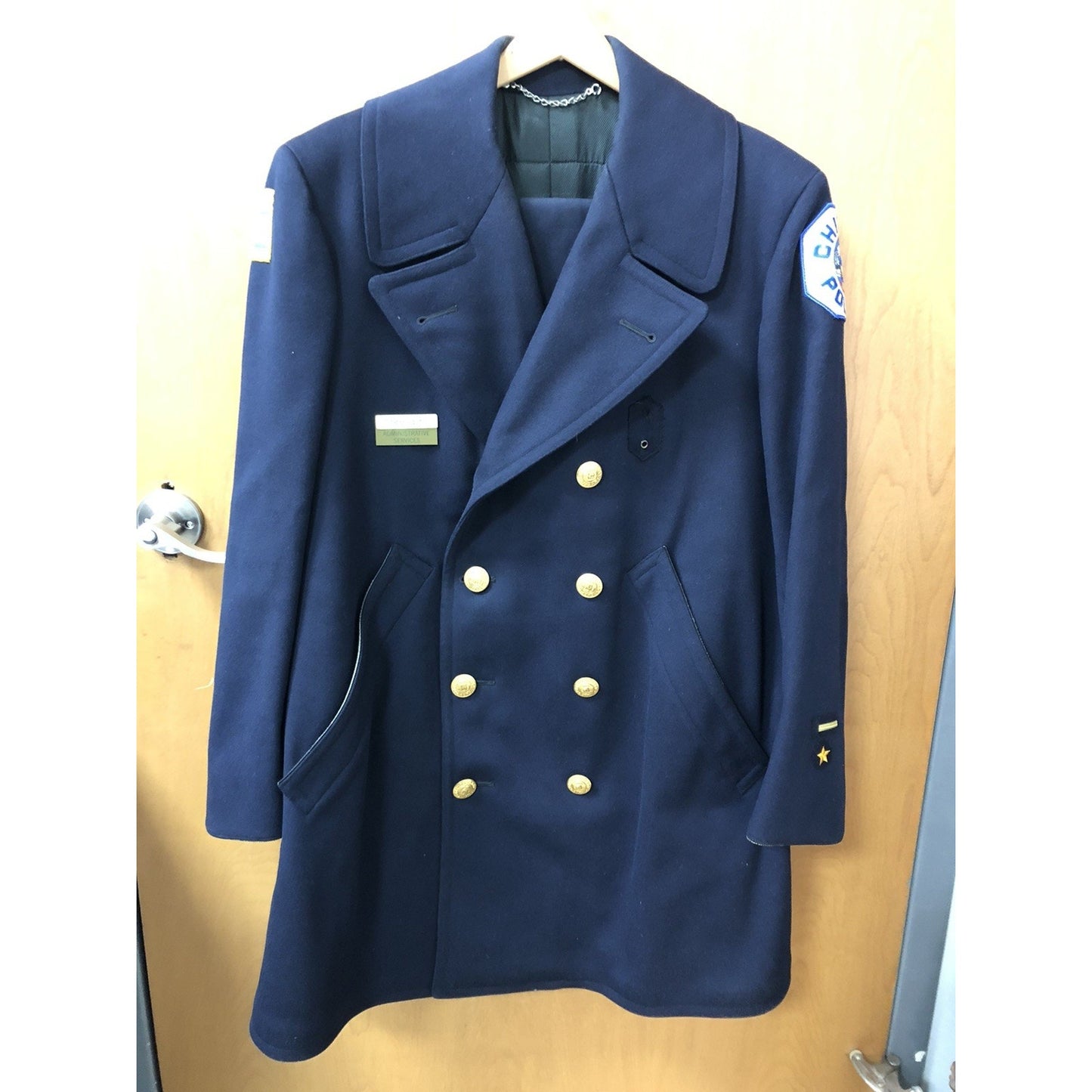 Vintage Chicago Police Coat Wool Double Breasted A.G. Meier & Co Uniform w/pants