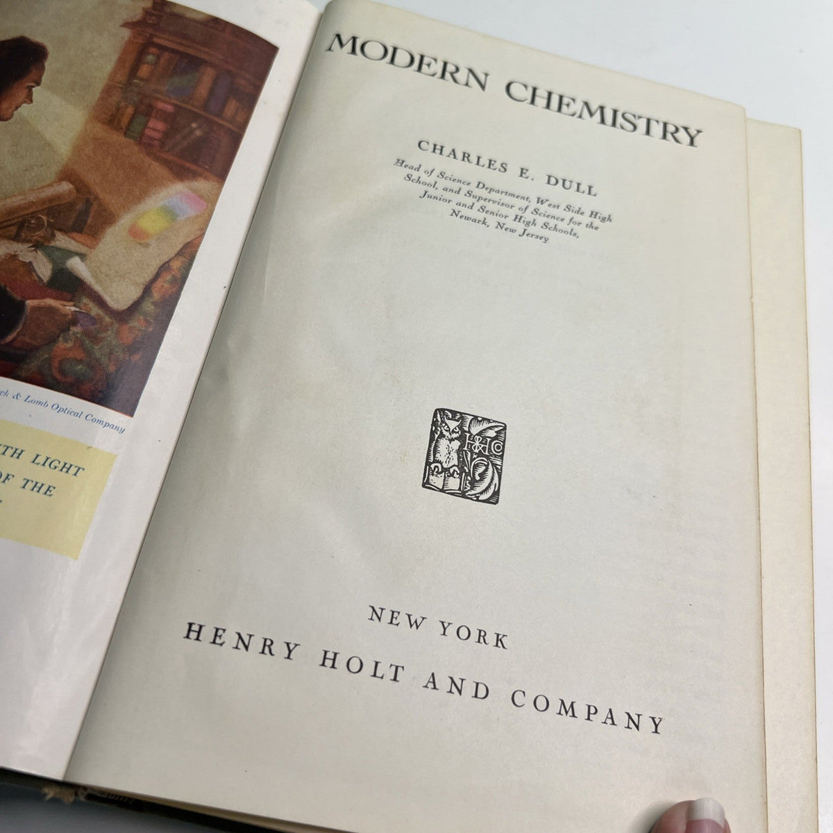 Modern Chemistry 1947 HC Textbook by Charles E. Dull Illustrated