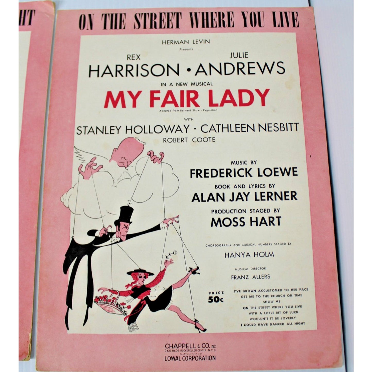 12 Pc Vintage Sheet Music: Lerner & Loewe, Rodgers & Hammerstein