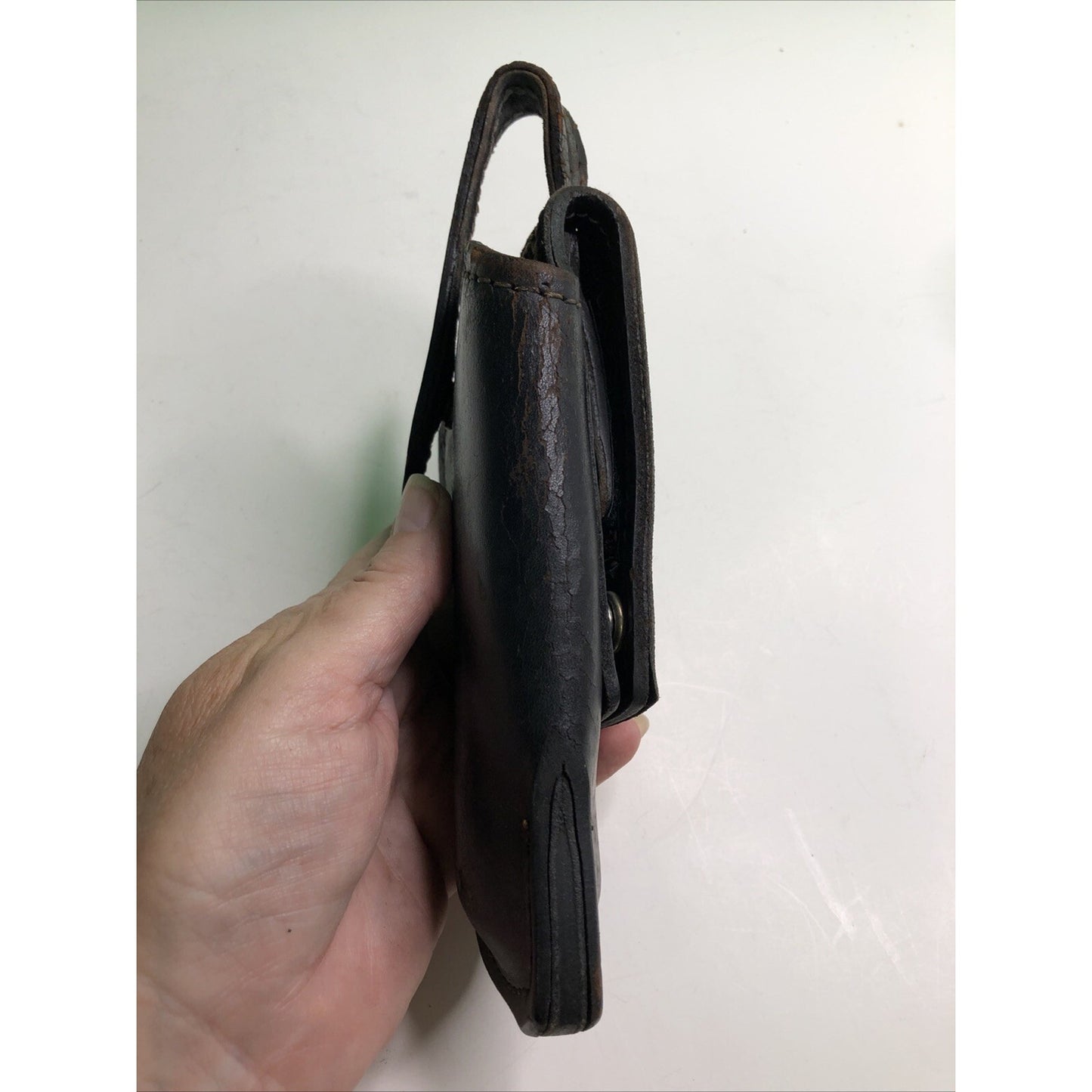 Vintage Bucheimer Black Leather Gun Holster B2604 Adjustable