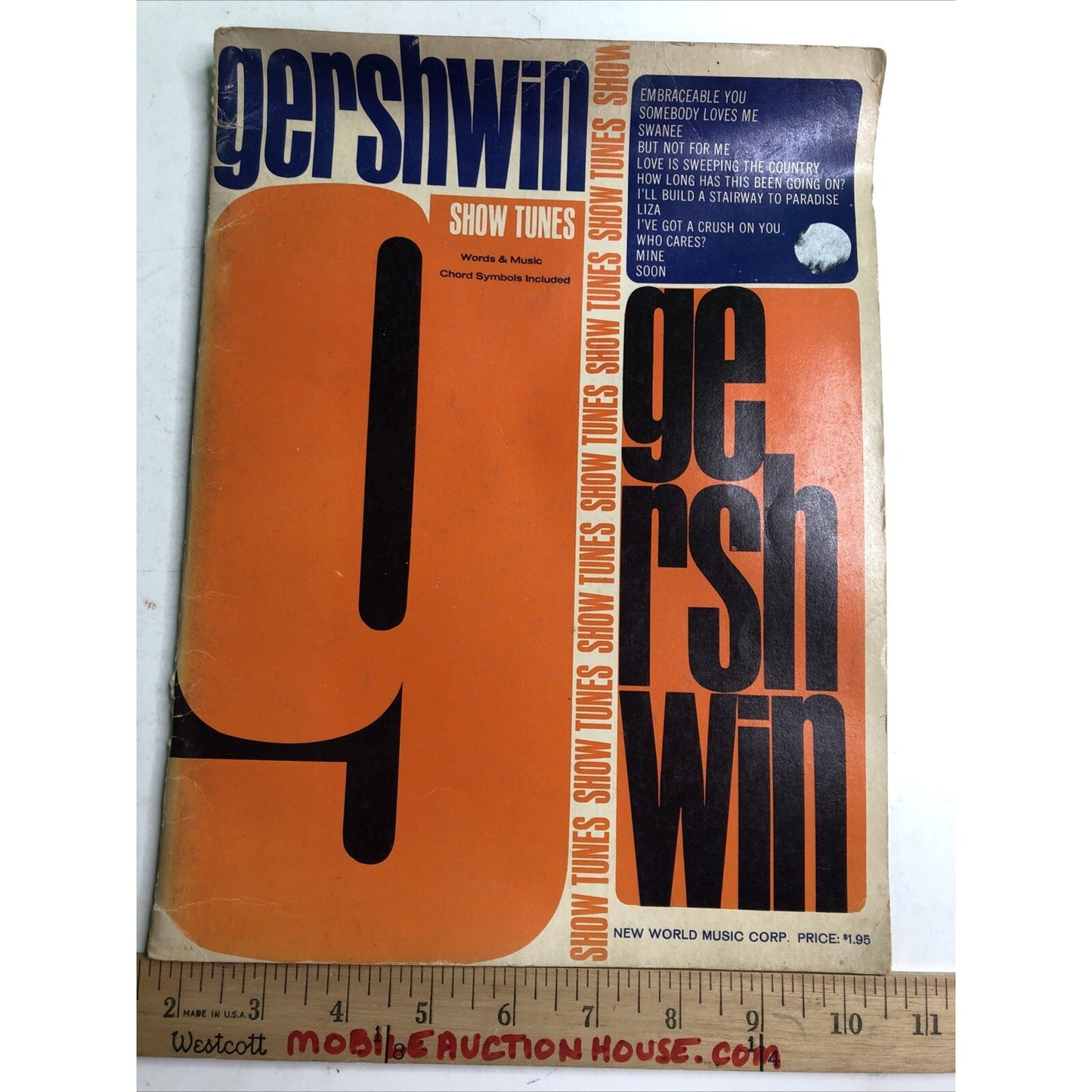 Gershwin Show Tunes Sheet Music Book Embraceable You Swanee Somebody Loves Me