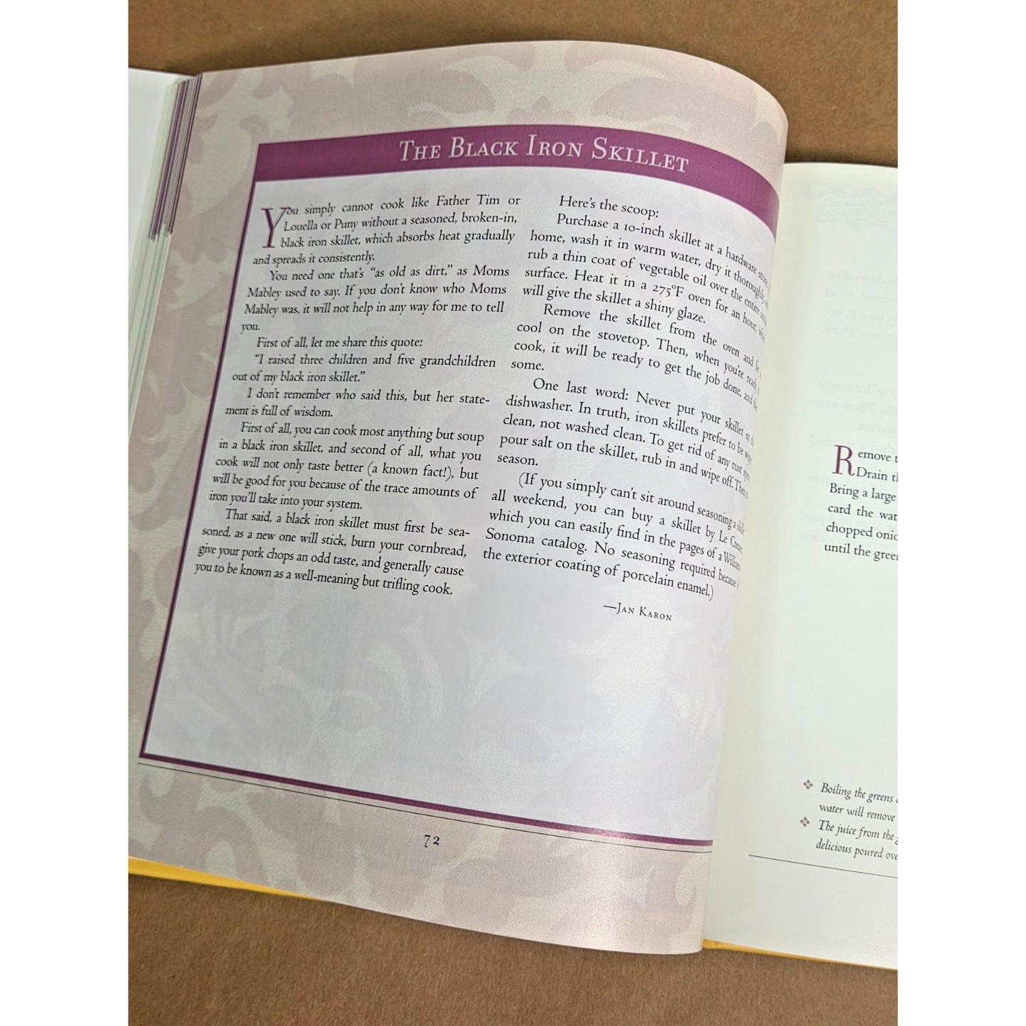 Jan Karon's Mitford Cookbook & Kitchen Reader FIRST EDITION Hardcover (2004)