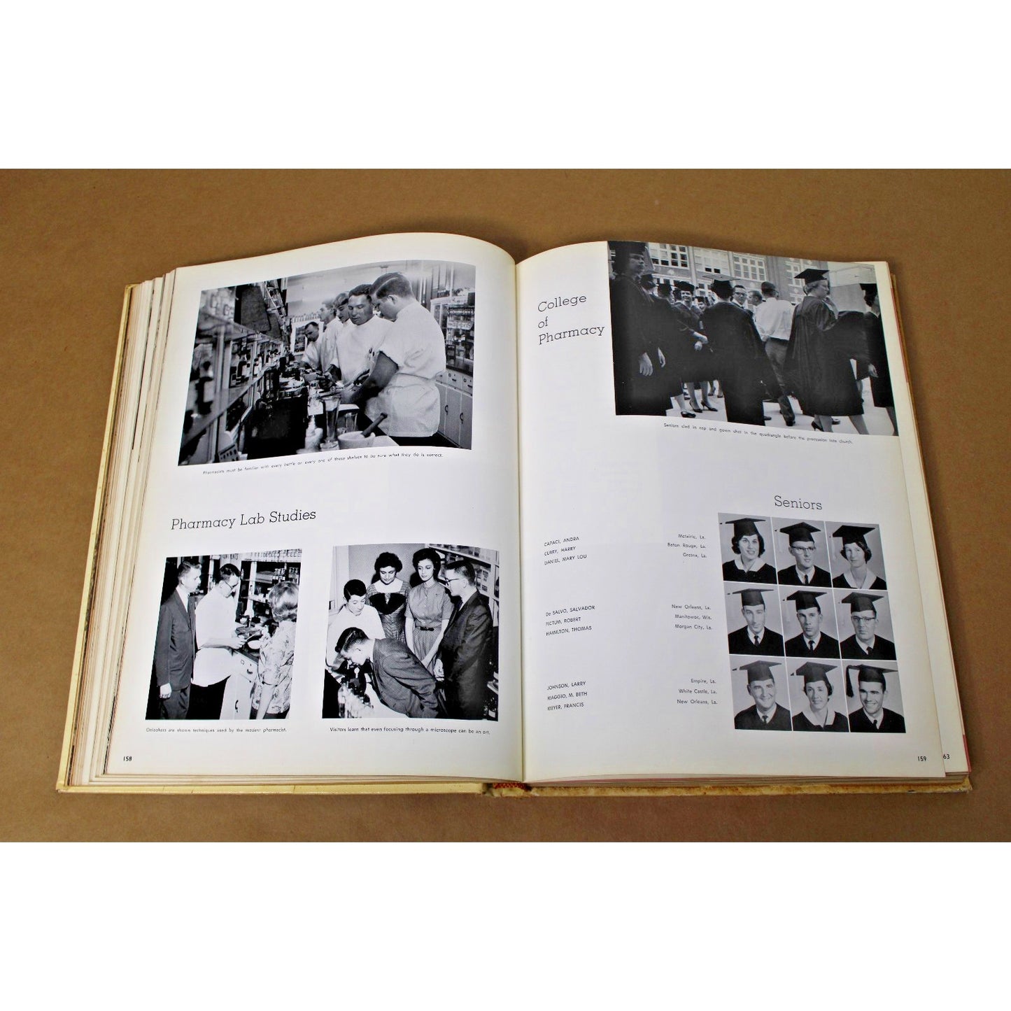 1963 Loyola University at New Orleans "The Wolf" Vintage Yearbook