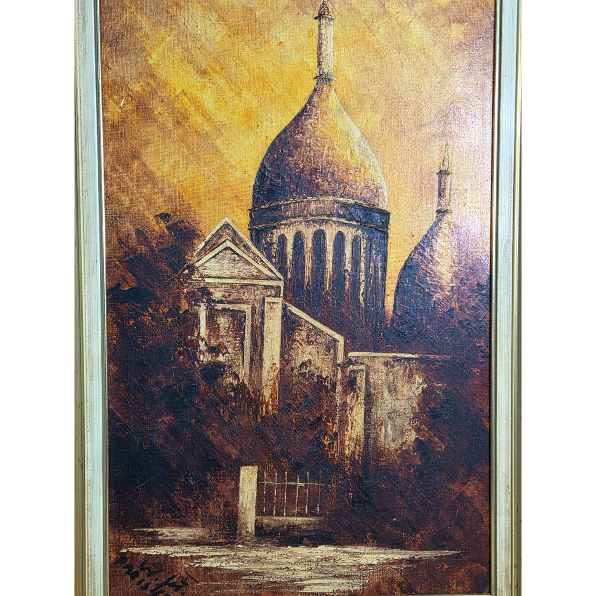 Original W. Junghanns Oil Painting - Sacré-Cœur Paris - Le Bateau-Lavoir