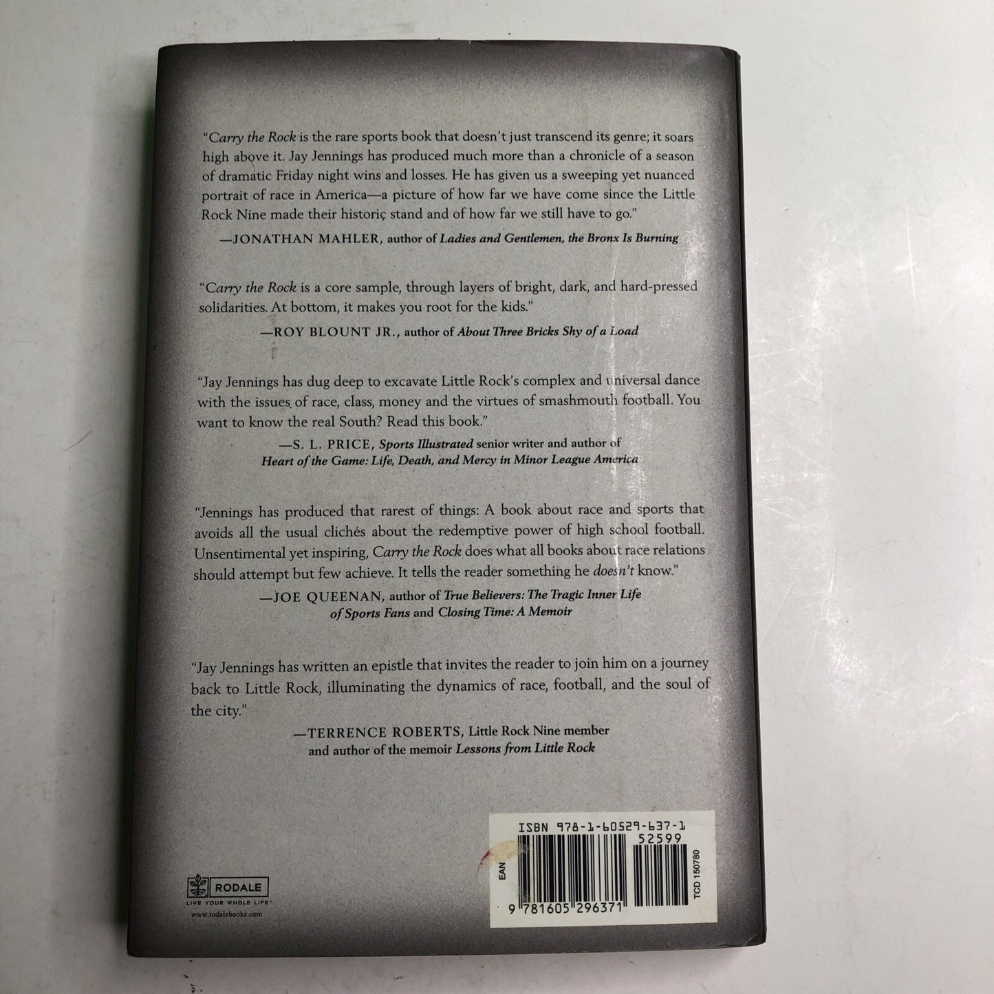 2010 HC by Jay Jennings Carry the Rock Race Football Soul American City SIGNED