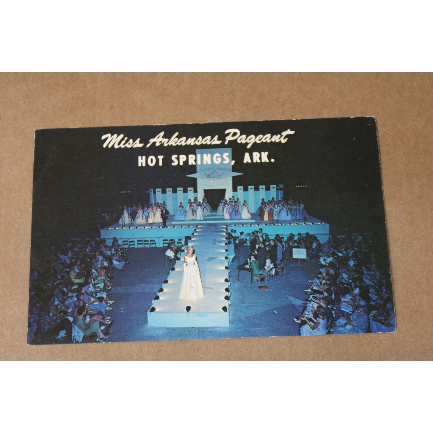 Vintage Postcard, Miss Arkansas Beauty Pageant, Hot Springs AR, Ektachrome 1950s