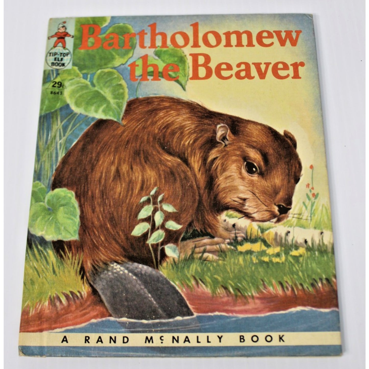 Rare 1952 Junior Elf Book- Bartholomew the Beaver by Ruth Dixon, Rand McNally