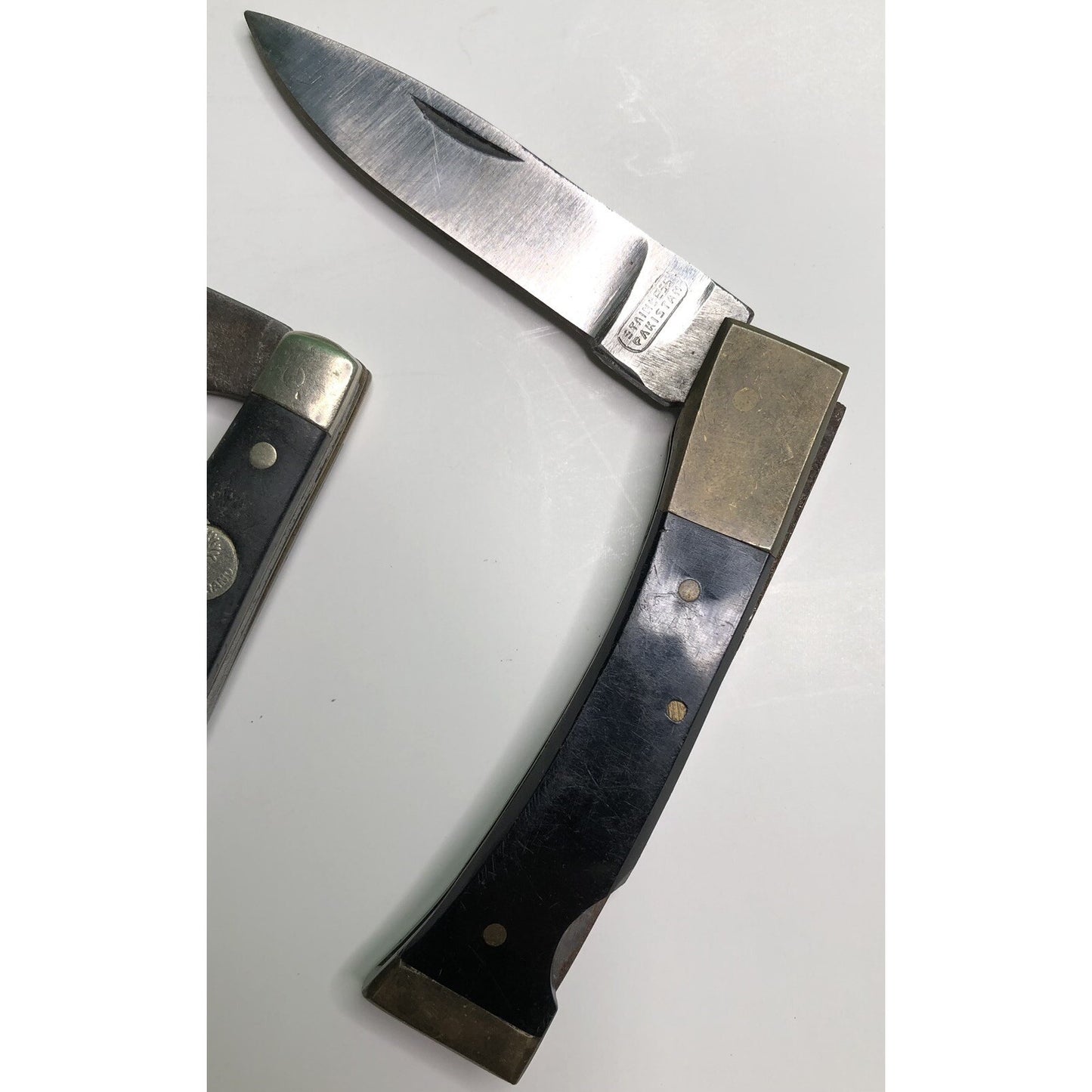 Lot Of 3 Vintage Pocket Knives Schrade Tree Brand Pakistan Some Damage Read All