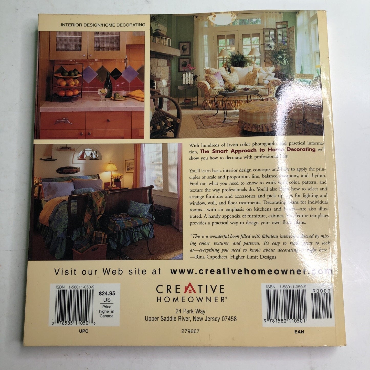 The Smart Approach to Home Decorating by Creative Homeowner 1999 Paperback