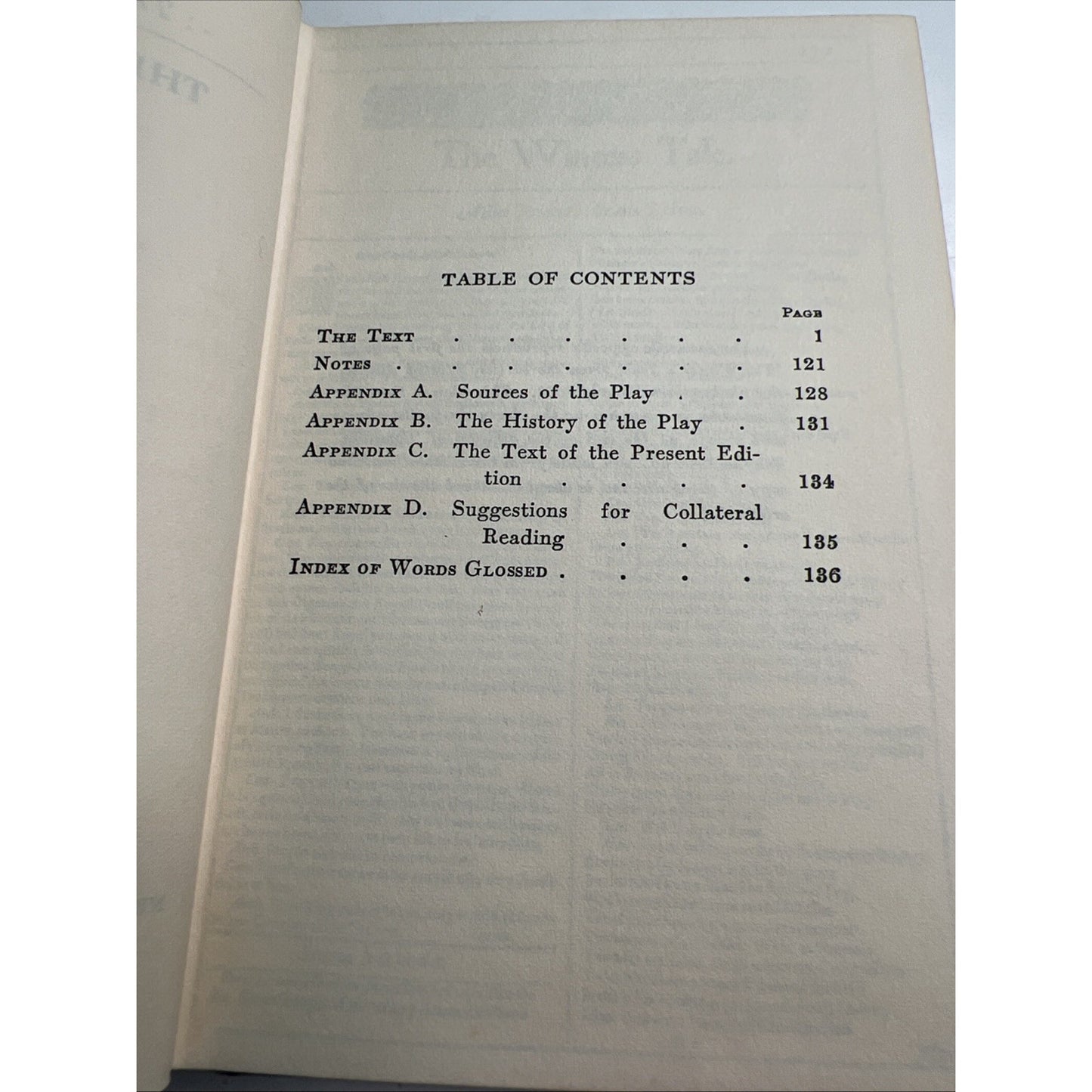 The Yale Shakespeare Hardcover THE WINTER’S TALE 1918 Printing