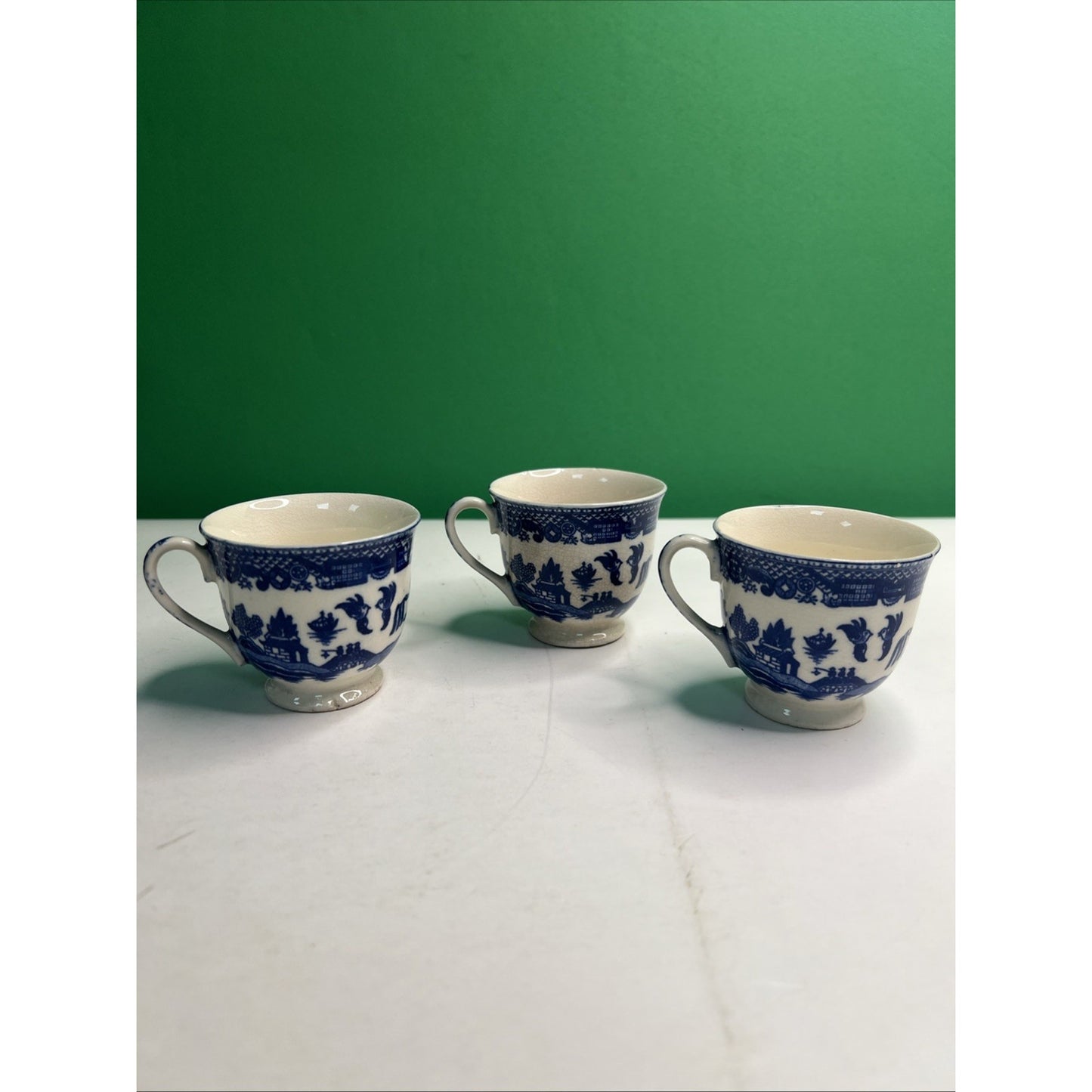 5 piece Vintage Japan Blue Willow Demitasse Petite Coffee Tea Hot Chocolate Set