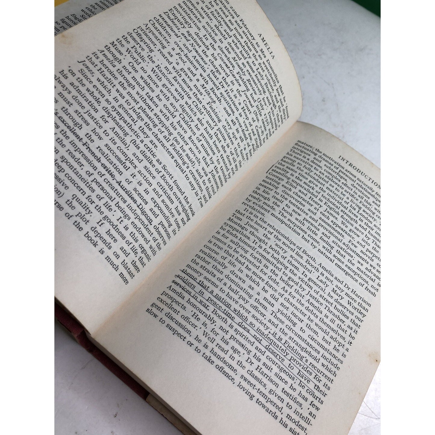 Amelia by Henry Fielding Volume 1 & 2 HC DJ 1966 Everyman's Library 852, 853