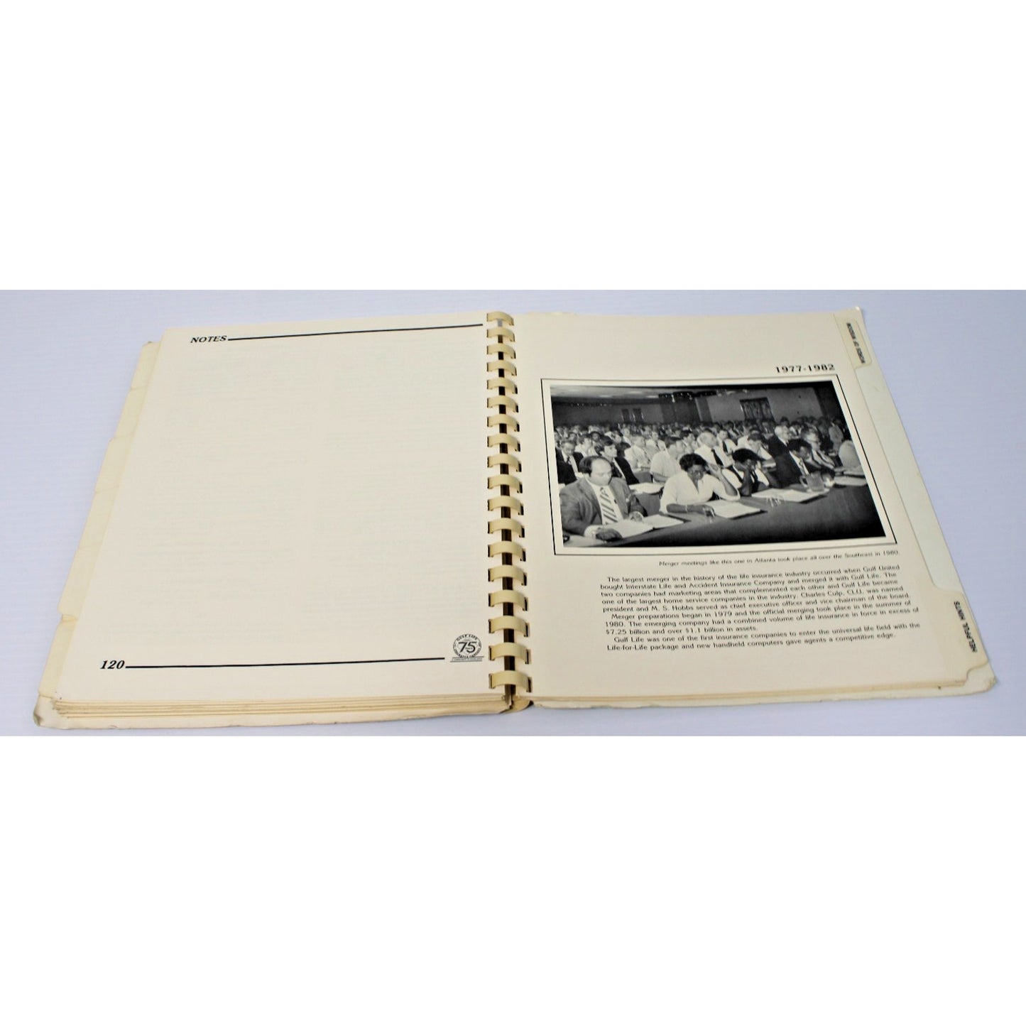 Vintage 1986 Cookbook- GULF LIFE's 75th Anniversary Gourmet Guide- Local Recipes