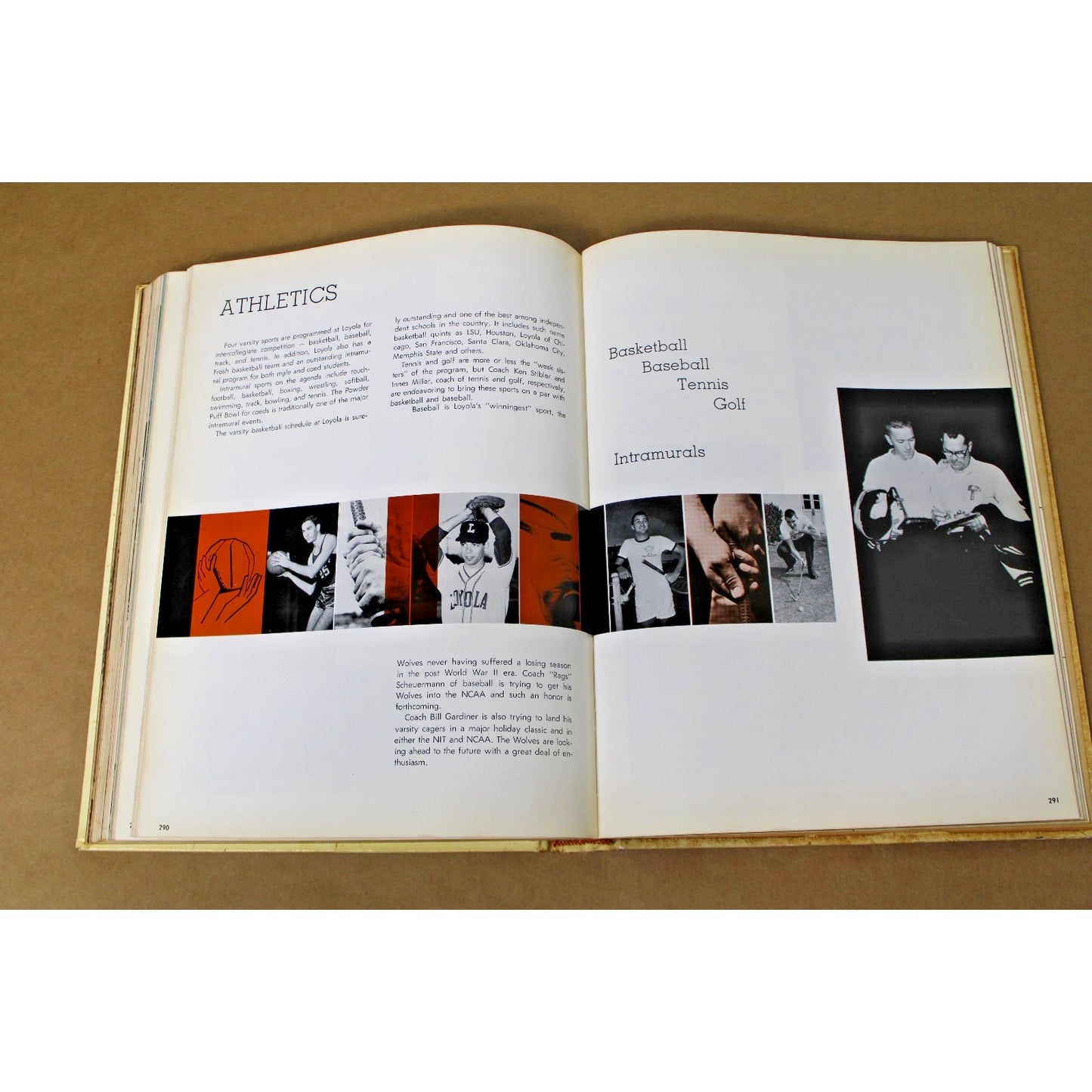 1963 Loyola University at New Orleans "The Wolf" Vintage Yearbook
