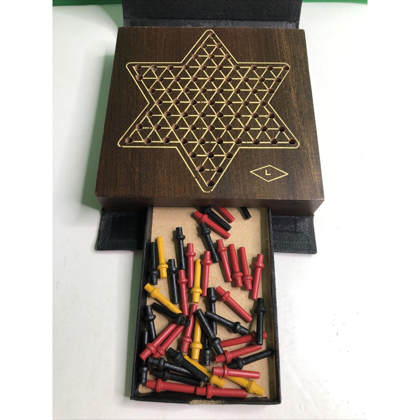 Vintage - 1940's - China Peg Game - E.S. Lowe - Volume 525 - Compact - Travel