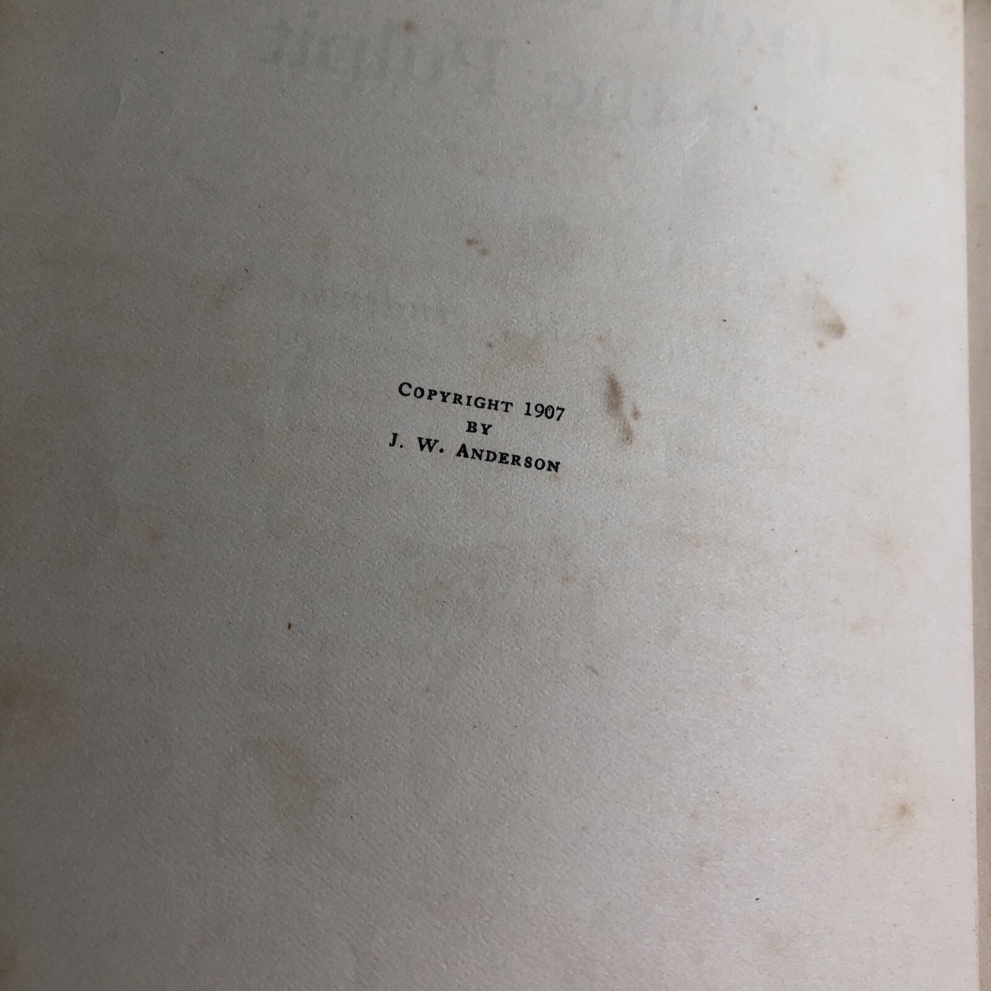 From The Plains To The Pulpit By John Wesley Anderson 1907 Hardcover