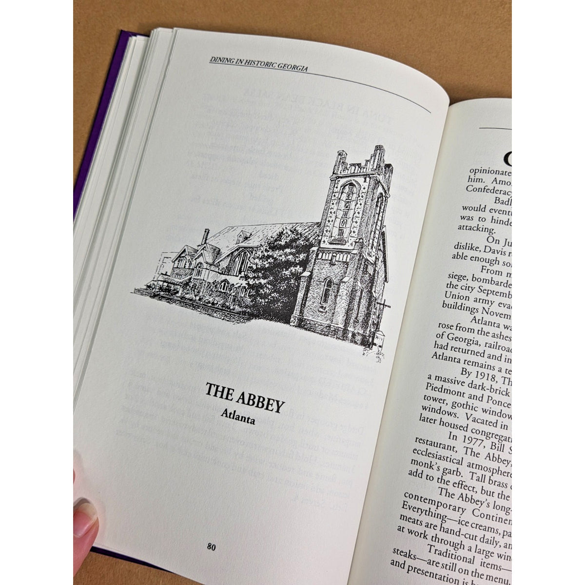Vintage Dining in Historic Georgia Cookbook & Guide (1993) Marty Godbey HC