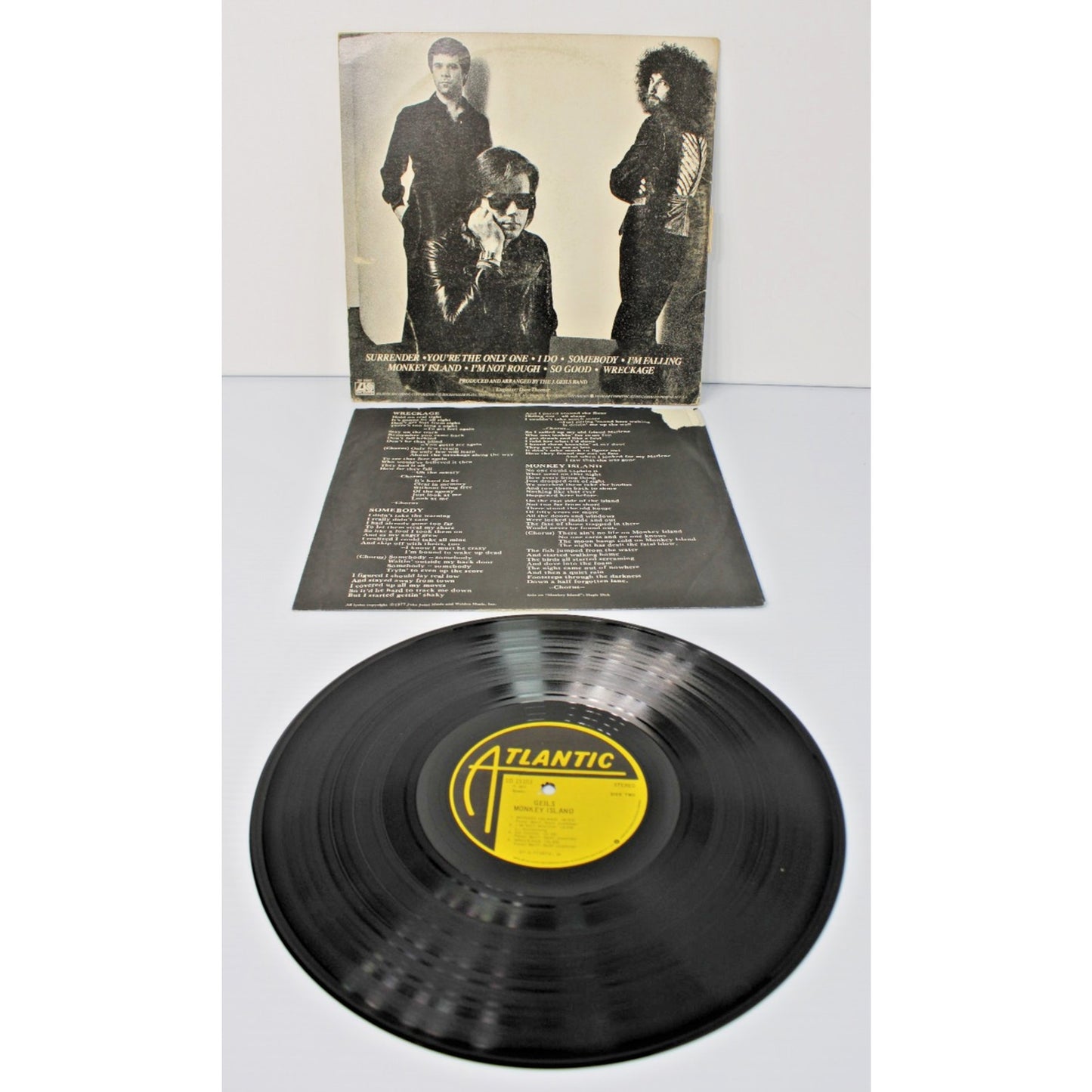J. Geils Band- Monkey Island, 1977 Atlantic SD 19103 Vinyl Gatefold LP- NM/ VG