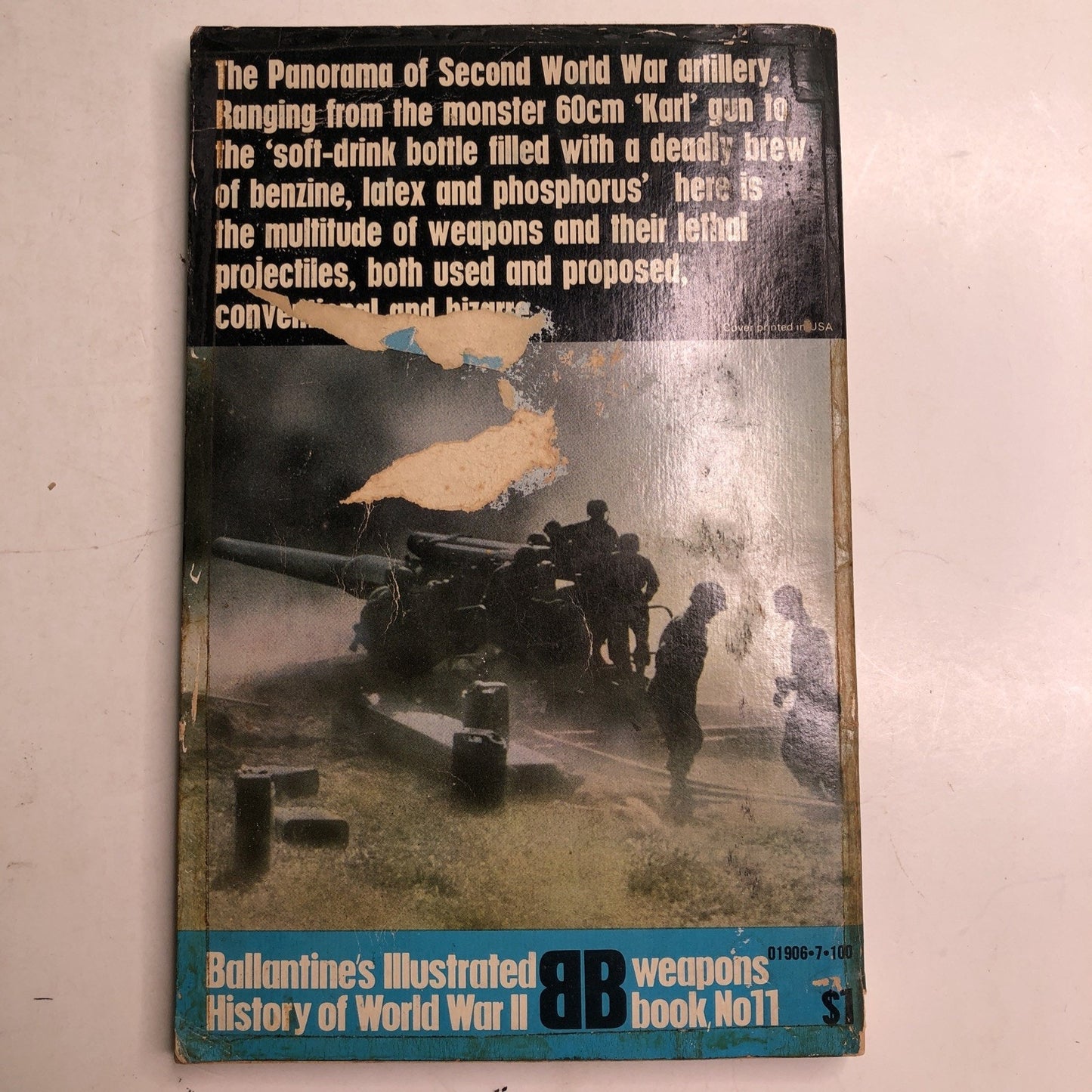 The Guns 1939-45 By Ian V. Hogg 1971 Ballantine's Ilustrated History WW2 BK #11