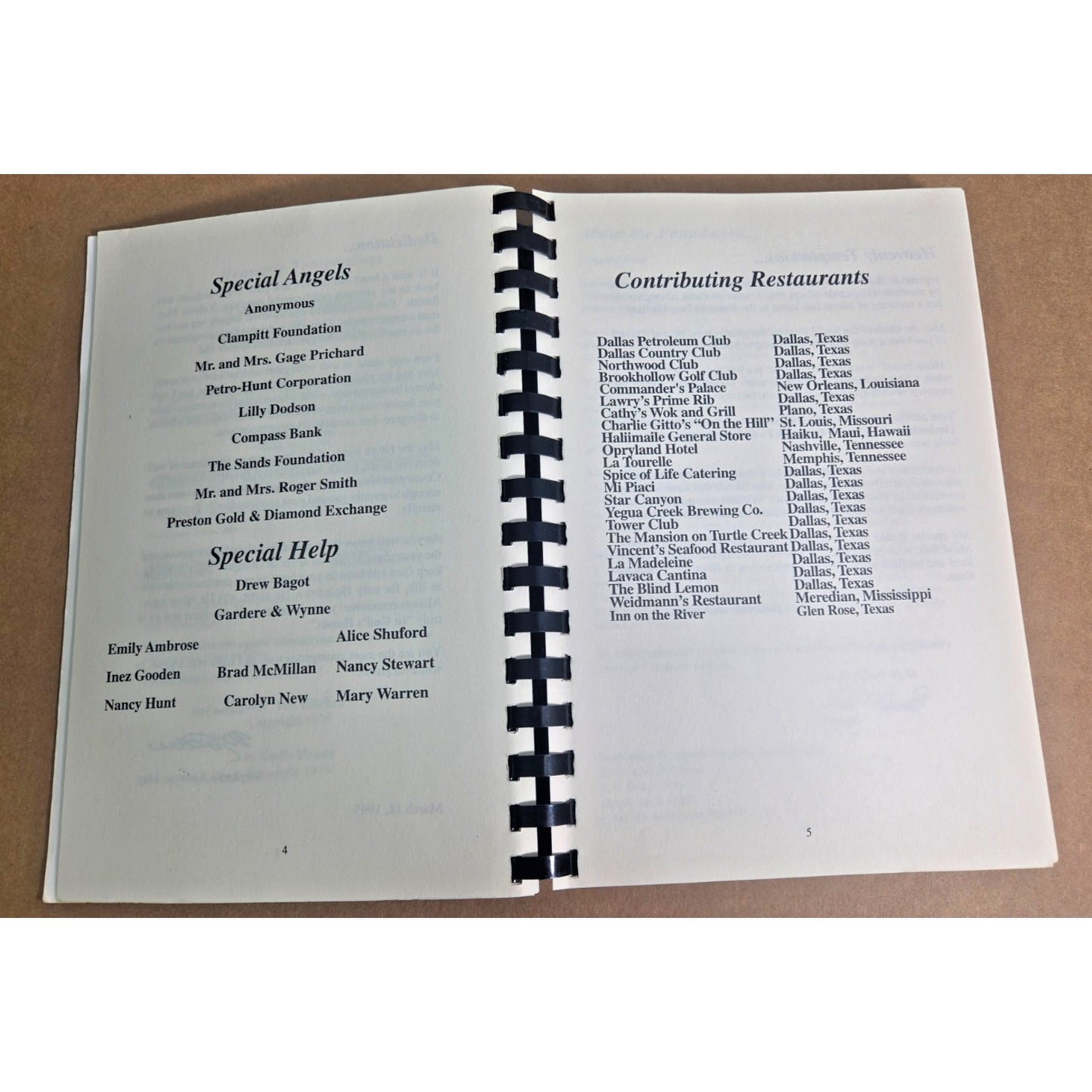 Signed Heavenly Temptations Cookbook 1995 Stephanie Ambrose May Dallas Texas TX