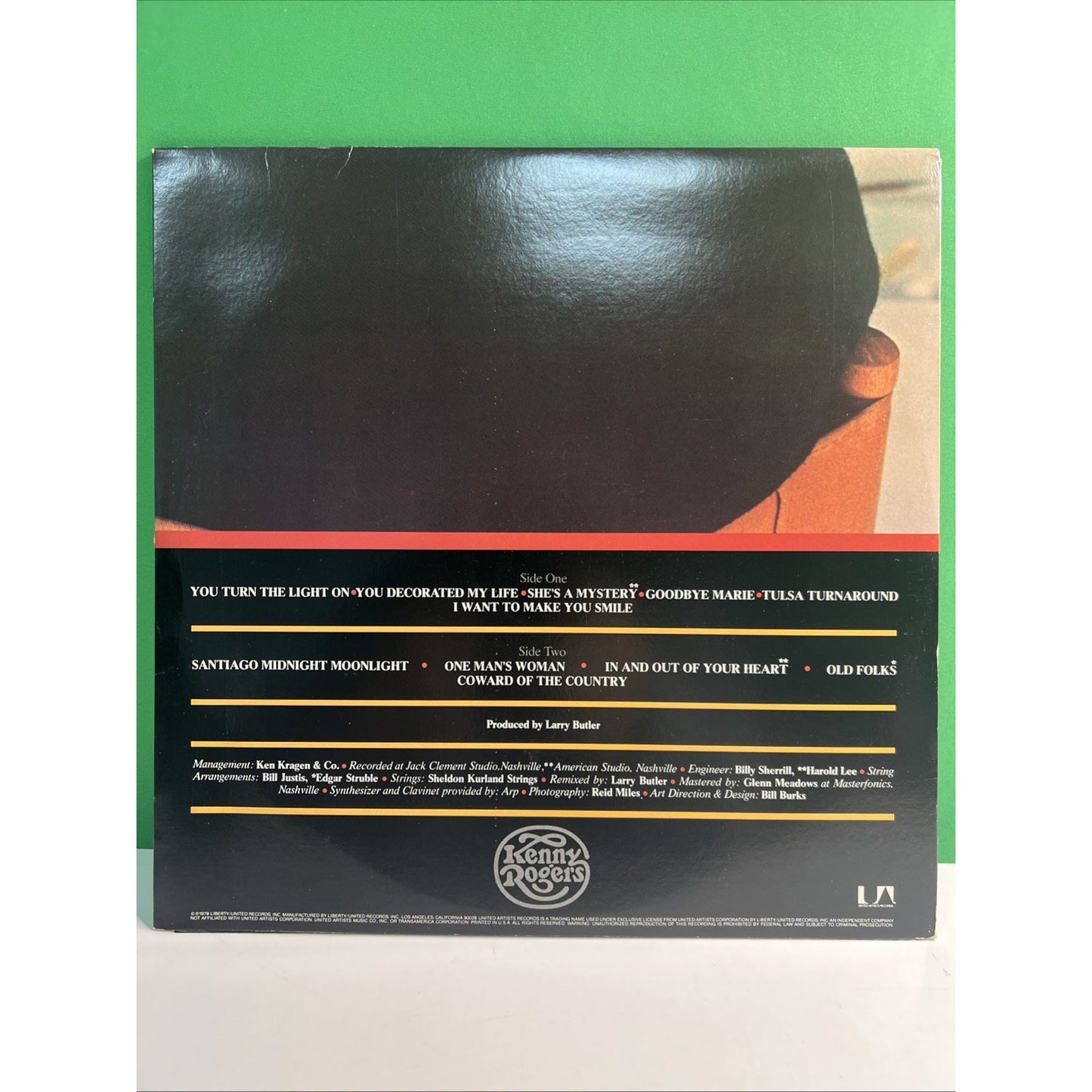 Kenny Rogers KENNY LP Album 1979 United Artists Vinyl Record Gatefold