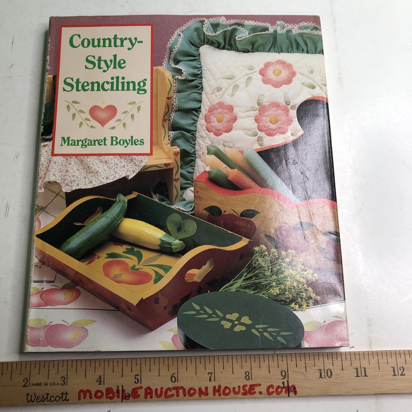 Country-Style Stenciling by Margaret Boyles 1991 Hardcover Dust Jacket