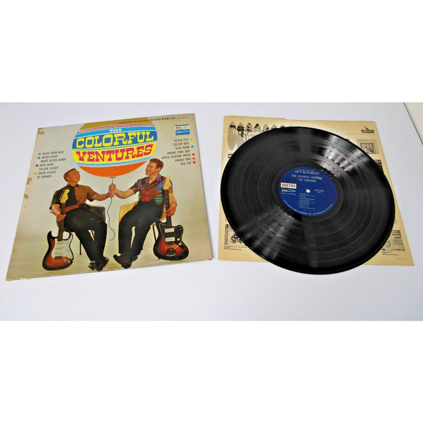 The Ventures- 4 Vintage 1960s Guitar Surf Rock LPs- Walk Don't Run 1 & 2, VG