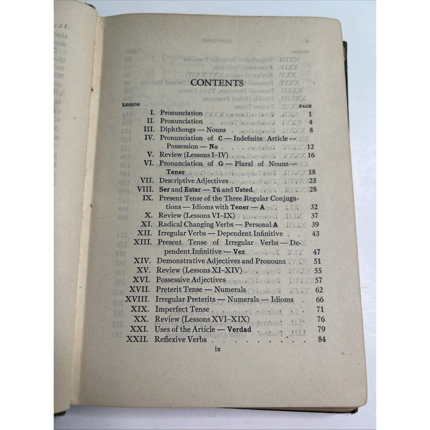Elementary Spanish Grammar By Hamilton & Horne 1924/1942 Revised Edition HC