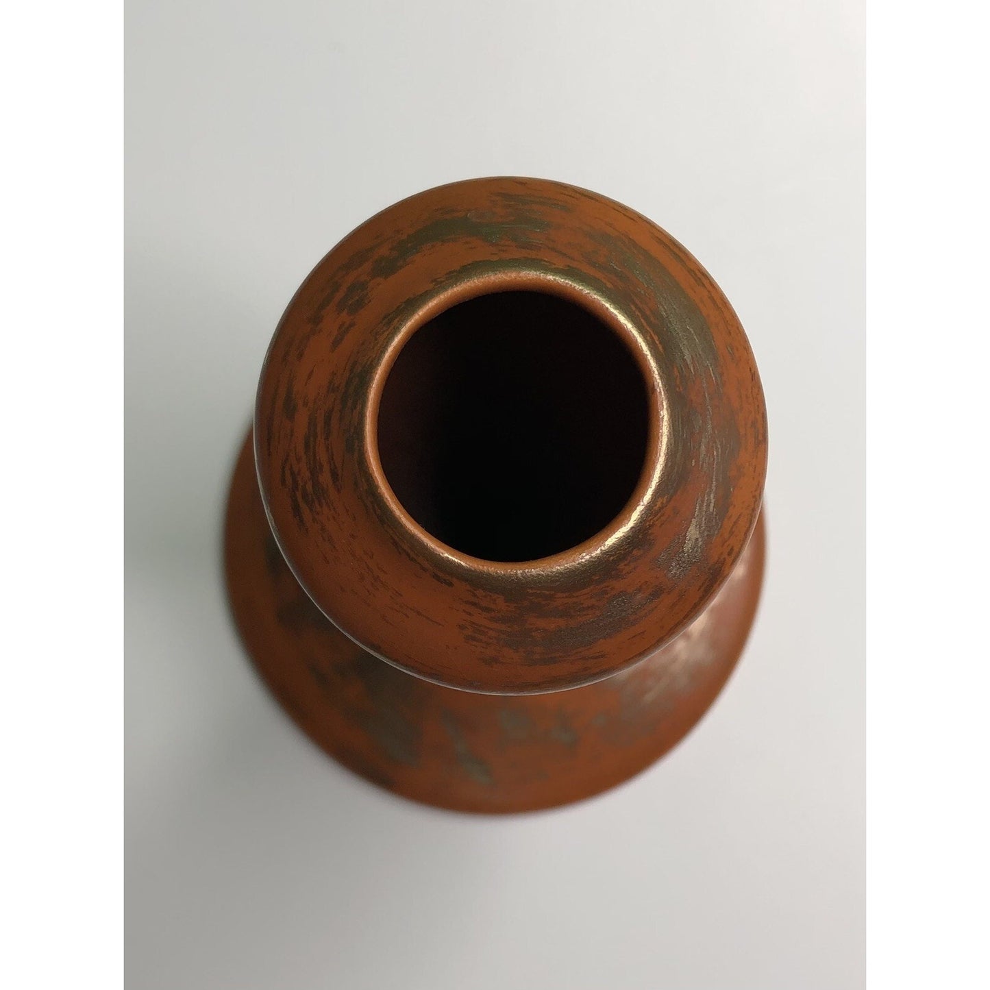 MCM Freeman McFarlin Originals POTTERY VASE Orange Gold El Monte California