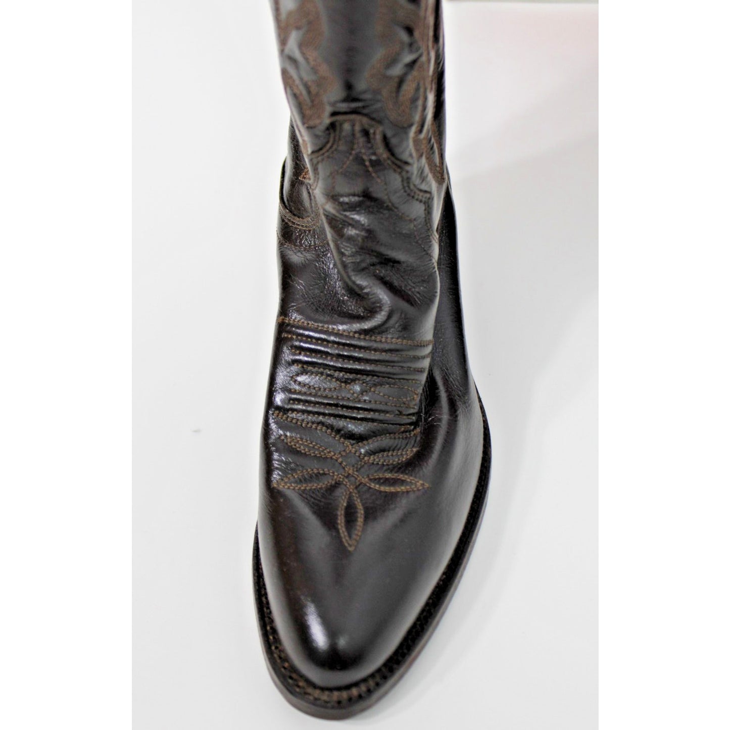 Beautiful Size 5B Justin London Brown Leather Western Cowboy Boots Style #4915